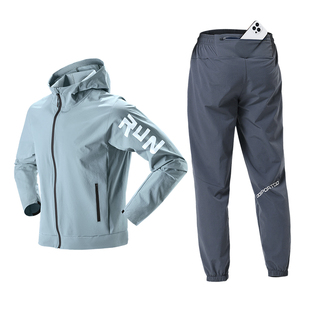 跑步运动套装男秋冬季速干2025新款专业晨跑骑行健身衣服男款冬天