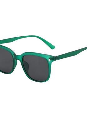 磨砂质感韩版祖母绿偏光太阳眼镜