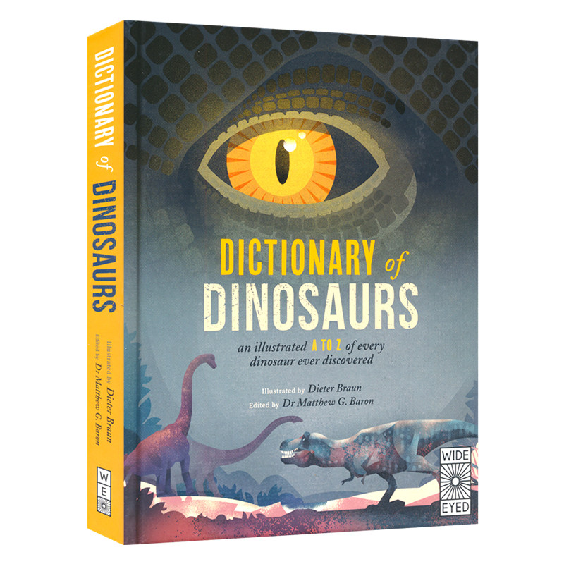 Dictionary Of Dinosaurs 恐龙字典 恐龙百科 恐龙大全 精装全彩插图百科读物 6岁+英文课外读物 英文原版进口图书