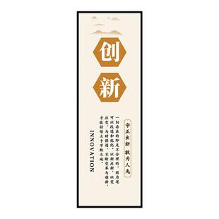 办公室墙面装饰画企业文化墙挂画布置公司会议室励志标语背景墙贴