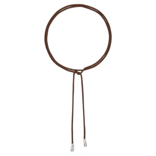 泪滴吊坠系带颈绳项链女轻奢小众高级感简约黑绳choker颈链锁骨链