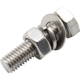 M12M14M16 304不锈钢外六角螺丝螺栓螺母套装大全 加长螺杆A2-70