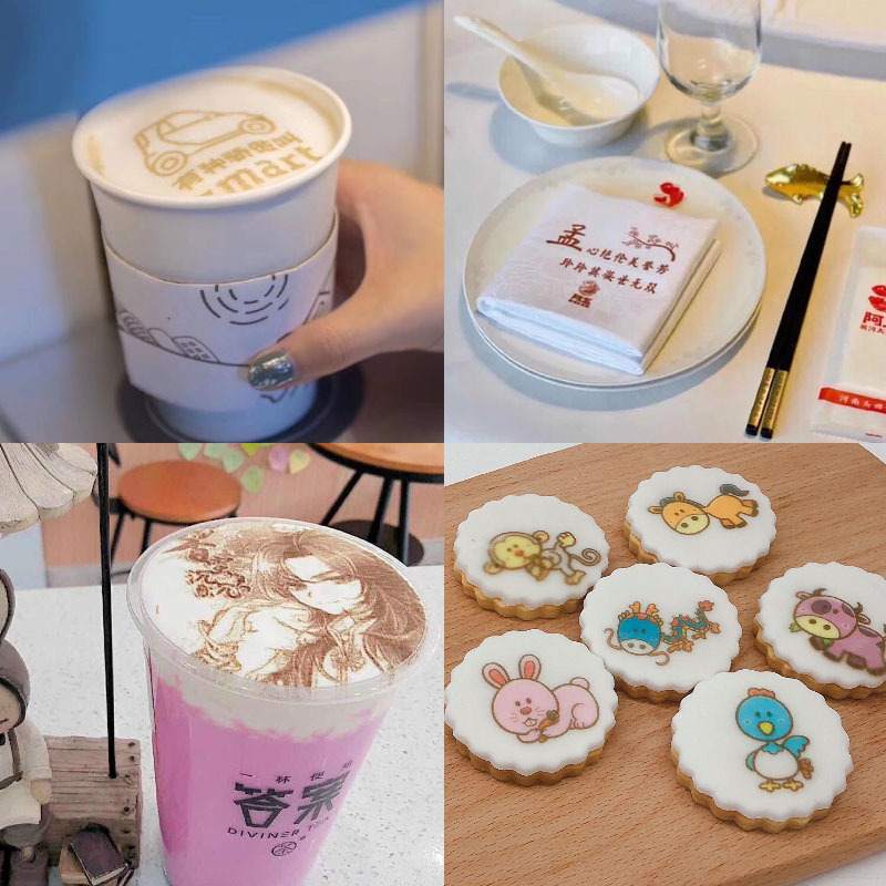 亿瓦EVEBOT 咖啡拉花机3D打印自动拉花机食品打印奶茶设备拉花