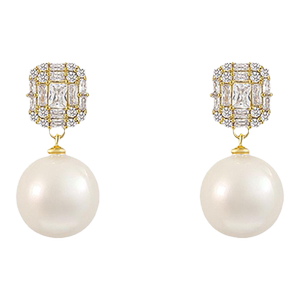 耳钉女锆石珍珠气质耳饰轻奢小众设计高级感耳坠耳环2024新款爆款