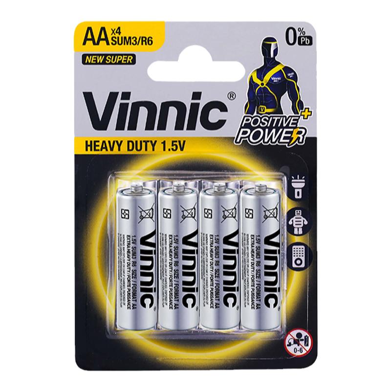 vinnic40粒5号电池包邮碳性AA五号儿童适用趣威伟易达儿童玩具闹钟剃须刀挂钟钟表铁壳防漏智能电门锁AA电池