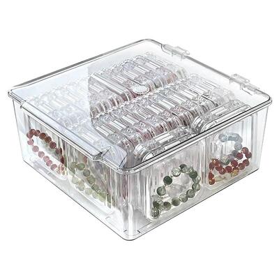 手串收纳盒透明防氧化文玩水晶