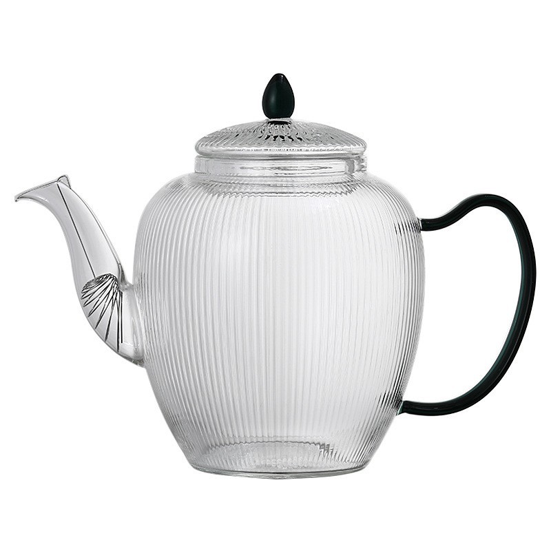 耐热玻璃带盖过滤茶壶