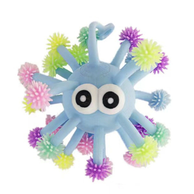 发光雪花海星捏捏乐毛毛球解压