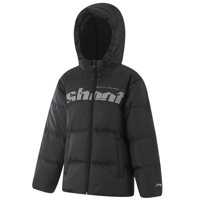 李宁男童羽绒服鸭绒短款儿童加厚