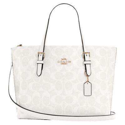 蔻驰托特包pvc时尚条纹