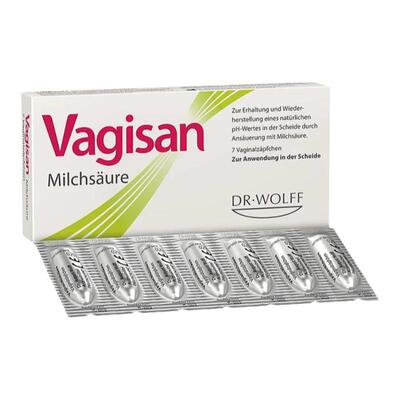 欧洲直邮德国药房Vagisan阴道塞入栓剂7粒乳酸预防细菌性阴道炎