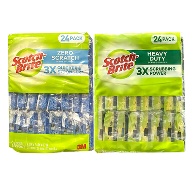 防刮花洗碗海绵擦百洁布24片