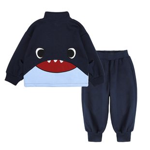 儿童套装男童运动服春装衣服2026新款宝宝开春穿搭男孩潮帅气童装