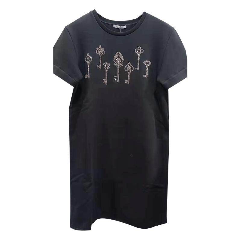 【陈列品】MCQ ALEXANDER MCQUEEN女士时尚长款短袖卫衣XY