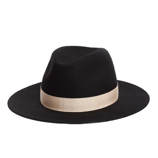 mdeke［塞纳河］秋冬新款宽檐爵士顶羊毛呢毛毡礼帽INS网红款法式