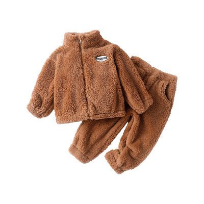 宜爽儿休闲2件套装加绒睡衣秋冬