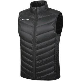 KELME卡尔美运动羽绒马甲男足球跑步冬训练背心正品定制坎肩外套