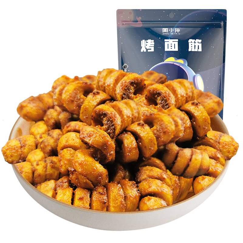 周黑鸭周小伴烤面筋160g