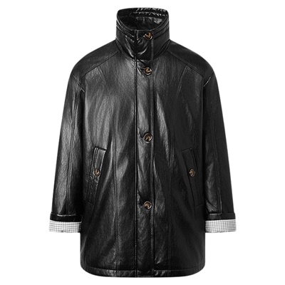 代言人丁禹兮同款羽绒服皮衣外套