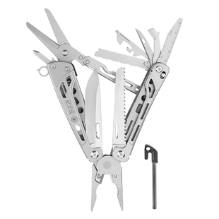 为之卫 寻光多功能工具钳D2钢户外折叠刀应急大剪刀露营瑞士军刀