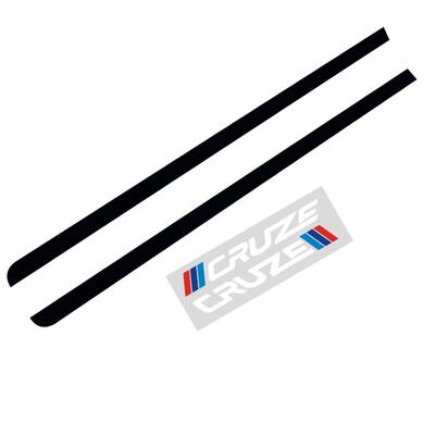 专用于09-21款雪佛兰科鲁兹侧裙贴纸 车身拉花贴碳纤维裙边改装饰