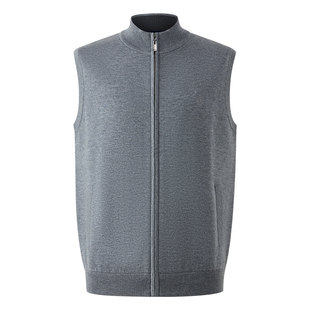 SCOFOELD男装25年秋冬新品时尚保暖黑色打底外穿男士针织背心马甲