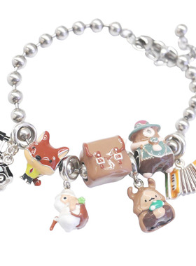 有看疯狂动物周边尼克串珠可爱