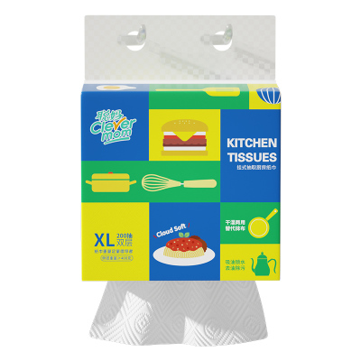 聪妈厨房纸巾悬挂抽取式吸油吸水纸厨房专用抽纸料理纸200抽大包