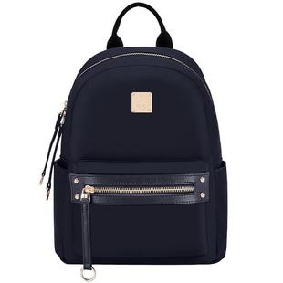 暇步士女包时尚休闲双肩包女大学生书包轻便出游旅行包女小背包