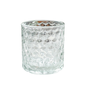 手工diy香薰蜡烛玻璃杯空杯黑白磨砂玻璃透明diy蜡杯自制蜡烛容器