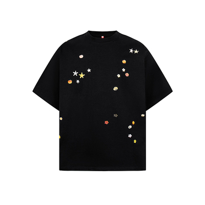 DARKAGE原创立体纽扣宽松短袖T恤