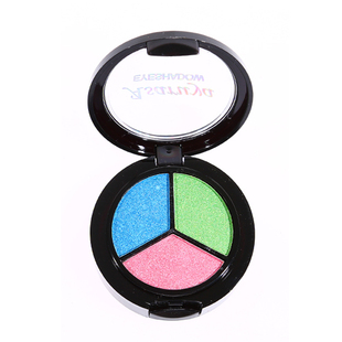 彩色眼影儿童节舞台妆彩妆蓝绿紫珠光细闪眼影盘学生表演出化妆品