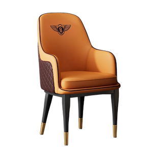 现代简约接待洽谈椅子酒店会议椅软包休闲靠背椅阳台餐桌椅宾利椅