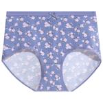 蝶安芬纯棉内裤女中高腰2026新款印花全棉裆抑菌无痕女士平角短裤