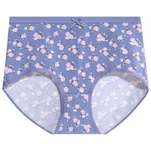 蝶安芬纯棉内裤女中高腰2026新款印花全棉裆抑菌无痕女士平角短裤