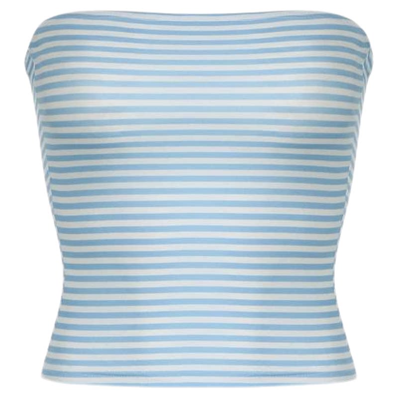 Strapless stripT恤