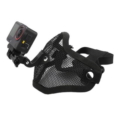 适用大疆Action 6/5Pro/4运动相机面具支架第一人称视角口罩支架手机Pov记录生活自媒体Vlog短视频头带配件