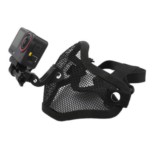 适用大疆Action 6/5Pro/4运动相机面具支架第一人称视角口罩支架手机Pov记录生活自媒体Vlog短视频头带配件