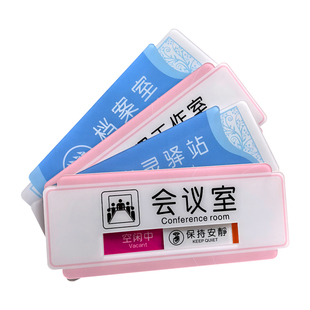 心理咨询室门牌状态切换牌洗手间有人无人提示牌母婴室团体辅导直播间室使用空闲中可变更亚克力标识牌定制