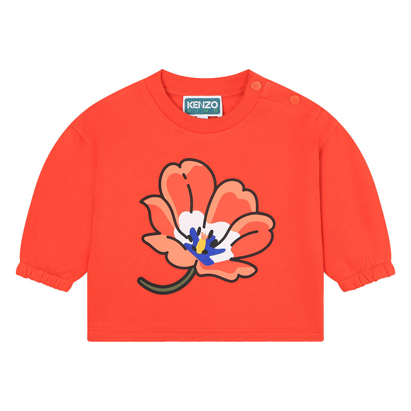 KENZO KIDS童装小童春秋圆领休闲拉绒套头衫K05502