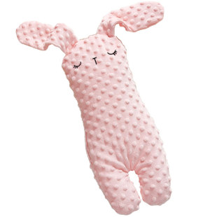 婴儿安抚玩偶睡眠抱枕宝宝搂睡觉神器防惊跳侧靠背挡枕豆豆绒兔子