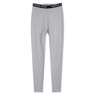 美利奴羊毛打底裤女户外速干裤美丽诺内衣徒步登山秋裤保暖裤子合