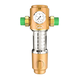 前置过滤器家用大流量自动反冲洗全屋中央自来水净水器全铜滤水器