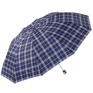 天堂伞官方旗舰店正品2025新款加大加厚加固抗风大号双人格子雨伞