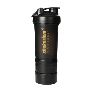 shakerism健身摇摇杯多层带粉盒奶昔蛋白粉刻度便携搅拌运动水杯