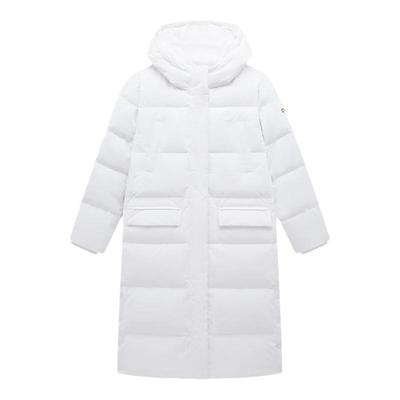 特步CHINA中长款鸭绒羽绒服女24冬季连帽保暖羽绒服976428640191