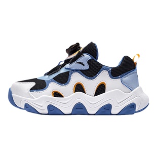 星芒丨安踏儿童运动鞋男童鞋2026春季新款犟弹软底休闲鞋纽扣童鞋