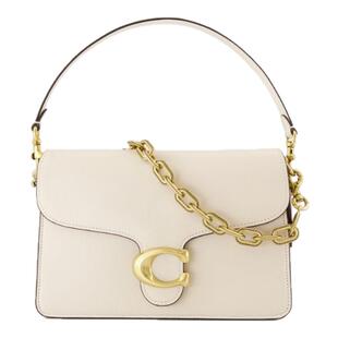 蔻驰 Coach Tabby 26 粉笔白色牛皮肩背斜挎包 CY919