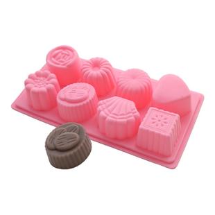 爱皂坊 多连花型系列贝壳蛋糕硅胶模具食品级DIY手工皂香矽胶模