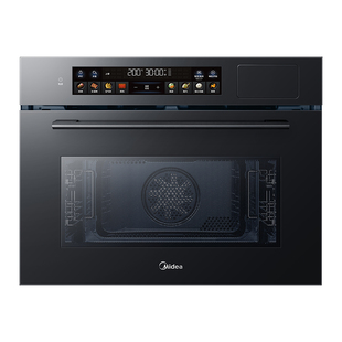 【行业爆款】美的GS5微蒸烤炸一体机嵌入式蒸烤箱家用智能微波炉